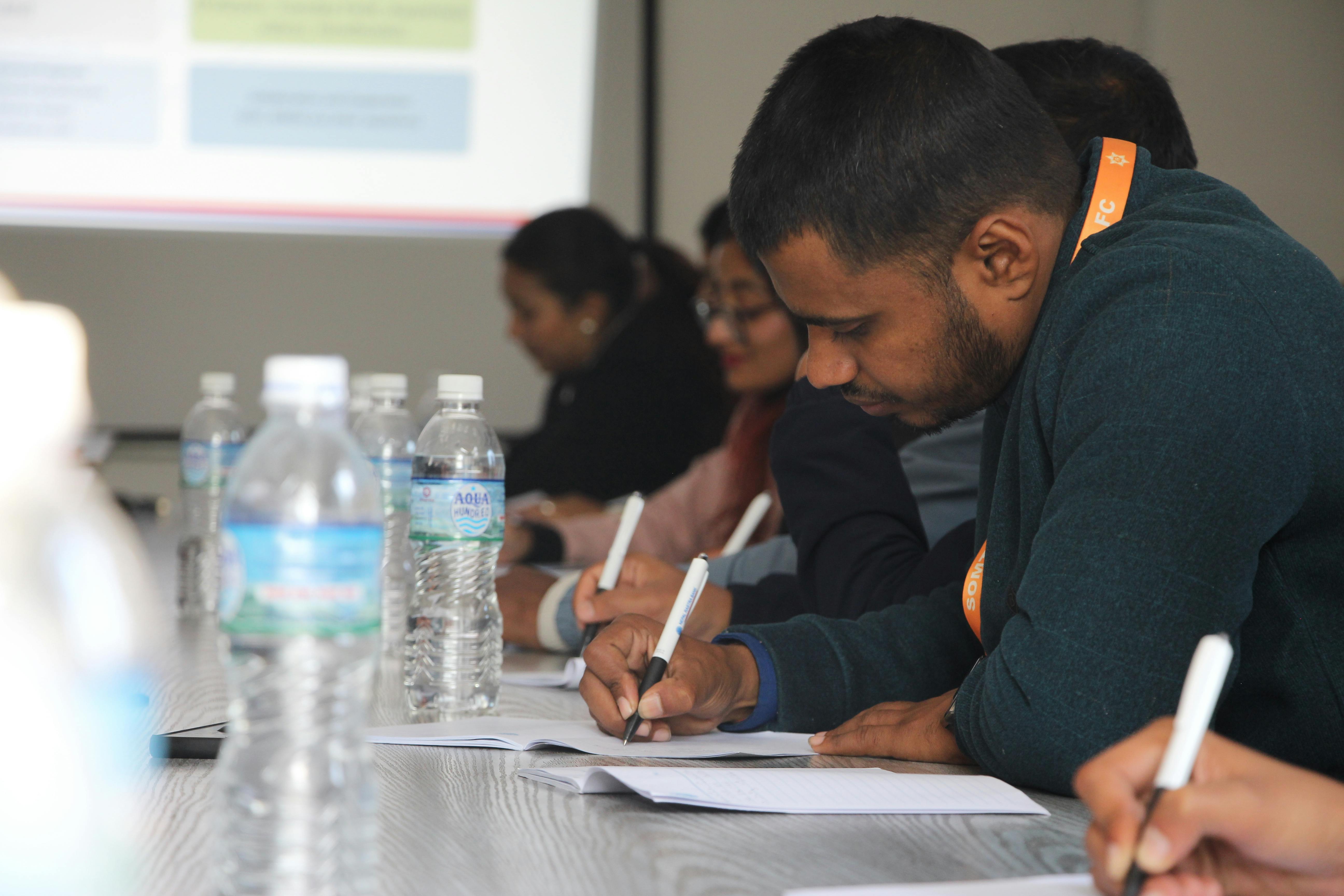 Healthcare professionals engaged in learning